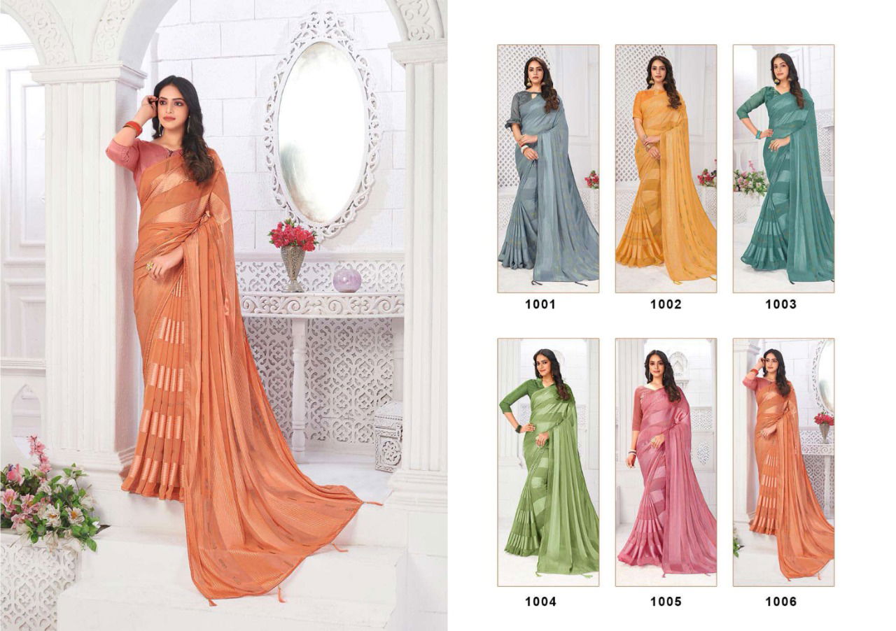 Saroj Tum Bin Fancy Party Wear Georgette Designer Saree Collection